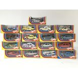 Mattel Super Hot Wheels , a collection of boxed Diecast vehicles.x17