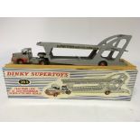 Dinky Supertoys, French Dinky, #39A Tracteur unic et semi remorque porte voitures boilot, boxed