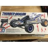 Tamiya, 1:14 scale Thunder dragon RC model, in playworn condition