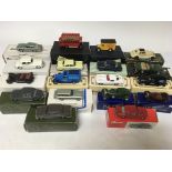 A collection of boxed independent model makers Diecast cars including Lansdown, Miniture cars, DG