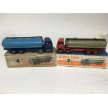 Dinky toys, #504 Foden 14 ton tanker x2 , boxed