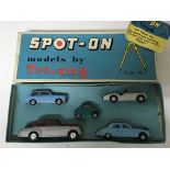 Triang Spot on, 1:42 scale, Presentation set A, includes Austin A40, Triumph TR3, BMW Isetta,