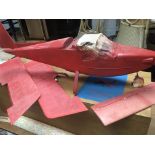 Prototype model of Super 2 plane in unfinished state , built and designed by the company who