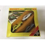 Dinky toys, #245 Superfast gift set, includes Aston martin DB6, Jaguar E type and a Jenson FF,