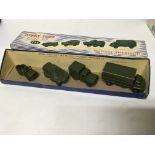 Dinky toys, Gift set #699, Military vehicle's, boxed