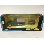 Triang Spot on, 1:42 scale, #308 LWB Land Rover and trailer, boxed, damage to box window