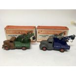 Dinky toys, #25x Breakdown lorry x2, boxed