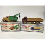 Dinky toys, #430 Breakdown lorry, #922 Big Bedford lorry, boxed