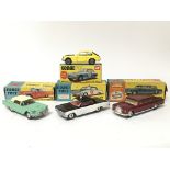 Corgi toys, #214 Ford Thunderbird, #247 Mercedes Benz 600 Pullman, #237 Oldsmobile Sheriff car