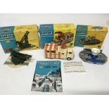 Corgi Major toys, #1116, Bloodhound guided missile launcher, #1106 Decca mobile airfield radar