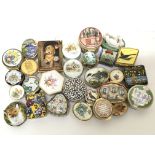A collection of trinket boxes including Halcyon Da
