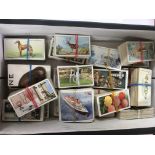 A collection of cigarette card sets including Will
