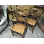 Three 19th century East Anglian Vernacular chairs