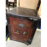 A large Cast iron English safe.