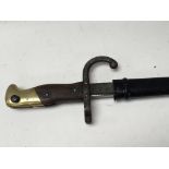 A French 1876 pattern bayonet with hook Quillion b
