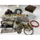 A good box of mixed costume jewellery - NO RESERVE
