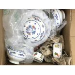 Three boxes of mixed China and objects various.