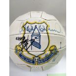 A signed Everton football.