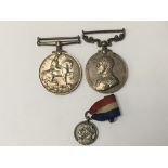 Two I world war medals awarded to 4329 T.S.MJR.A C
