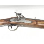 An Antique Percussion short stock Rifle with steel