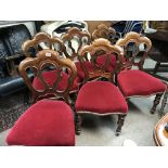 A set of 6 Admiral design mahogany dining chairs w