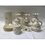 12 Belleek porcelain items