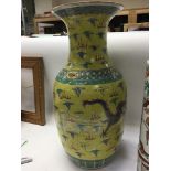 A late 19th century Chinese export porcelain vase
