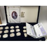 A cased Royal Wedding silver coin proof collection