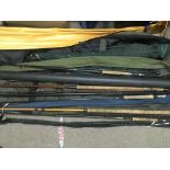 A further collection of fishing rods and equipment