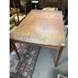 A Danish design 1960s teak dining table and six ch