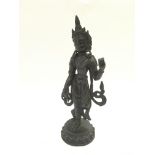 A Tibetan bronze figure of a bodhisvattva, approx