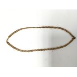 A 9ct gold rope design necklace 6.9g.