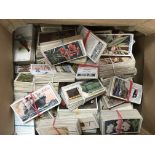A collection of cigarette cards including Wills an