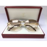 A pair of vintage Must de Cartier 140 avaiator sun