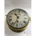 A Brass cased smiths Astral ships style clock with