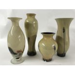Three Caithness vases and one other