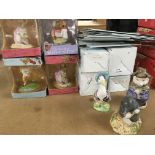 7 Royal Albert Beatrix potter figures, (4 with box