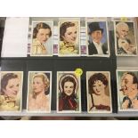 4 albums of cigarette cards