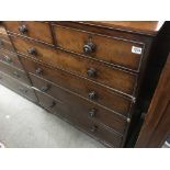 A large mahogany 2/4 Victorian chest of drawers. 1