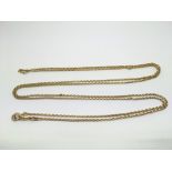 A gold plated longuard chain.