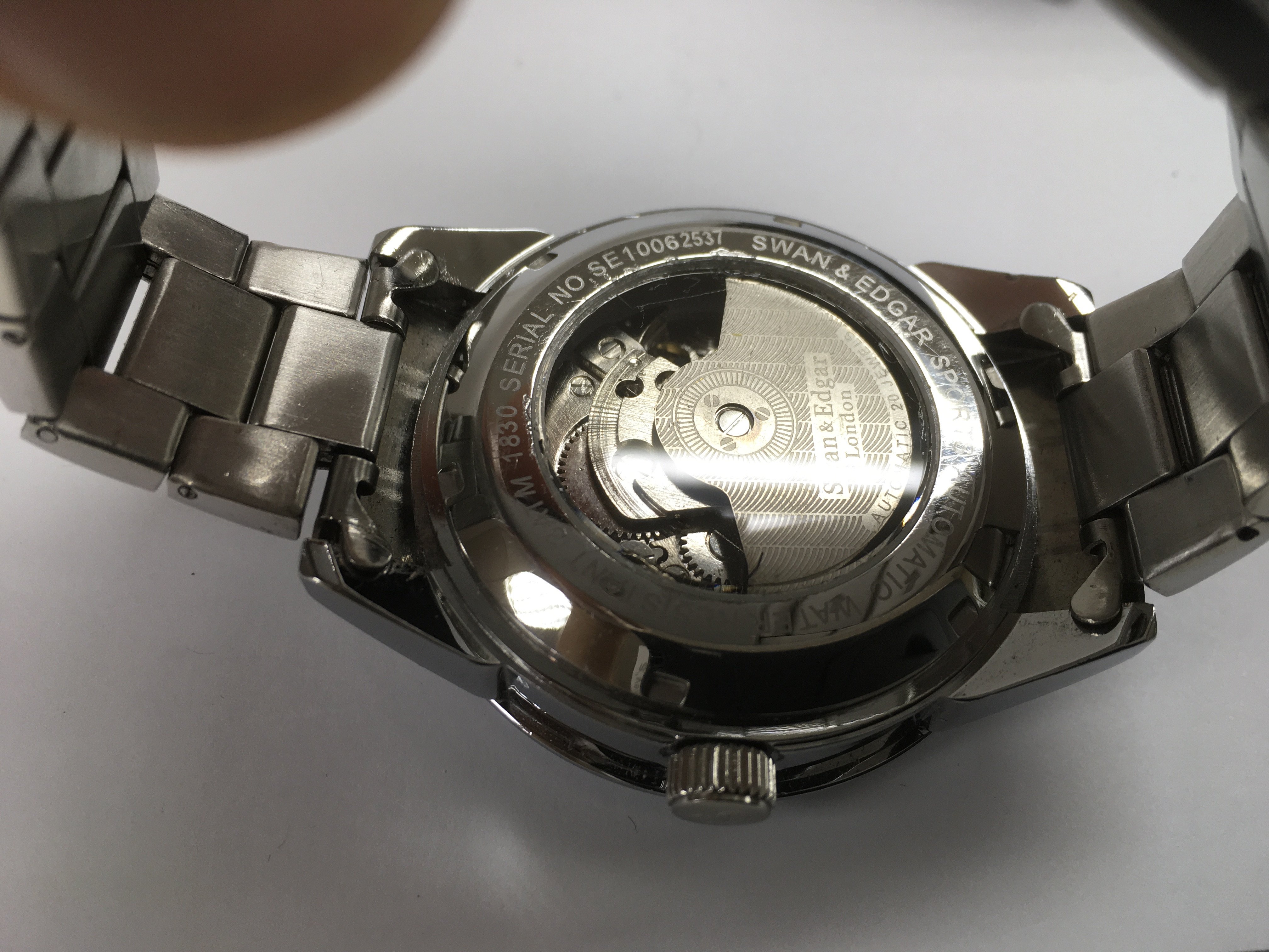 A Swan & Edgar automatic sports watch with moonpha - Image 2 of 2