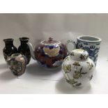 A collection of oriental ceramics including Japane