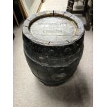 An early oak Charringtons beer barrell, 44cm