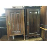 2 Edwardian mahogany bedside cabinets