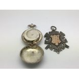 A silver sovereign case and a Victorian silver and
