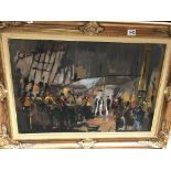 Vic Ellis 1921-1983, gilt framed oil on canvas, cr