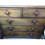 A Victorian mahogany chest of drawers fitted with