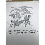 A limited edition Foilo of six cartoons about golf