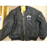 A Star Trek 25th anniversary black bomber jacket,