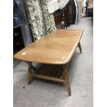 A long Vintage Ercol coffee table, 104 x 45